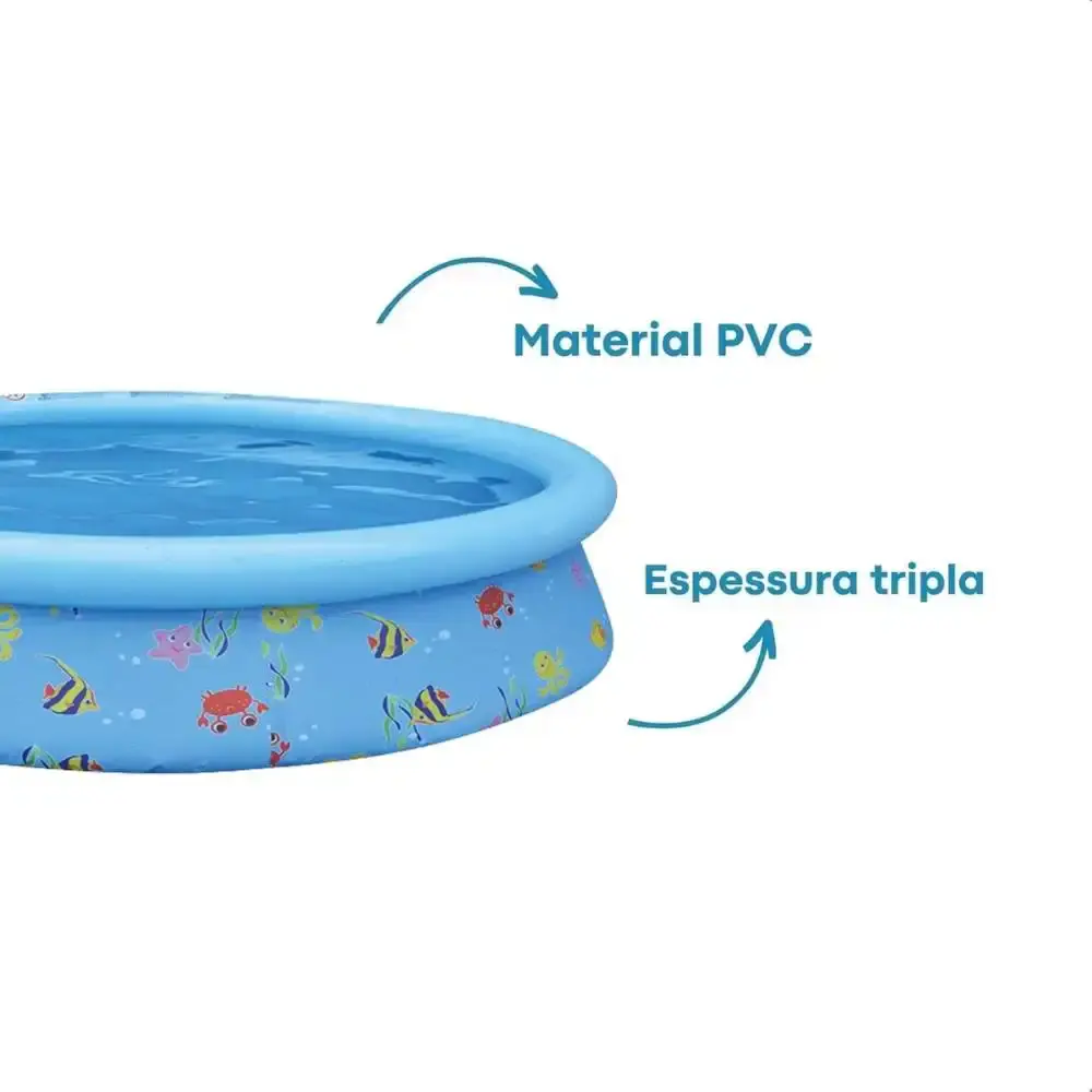 Piscina inflável infantil estampada 1.000 litros 100033 BEL — fotografia 3
