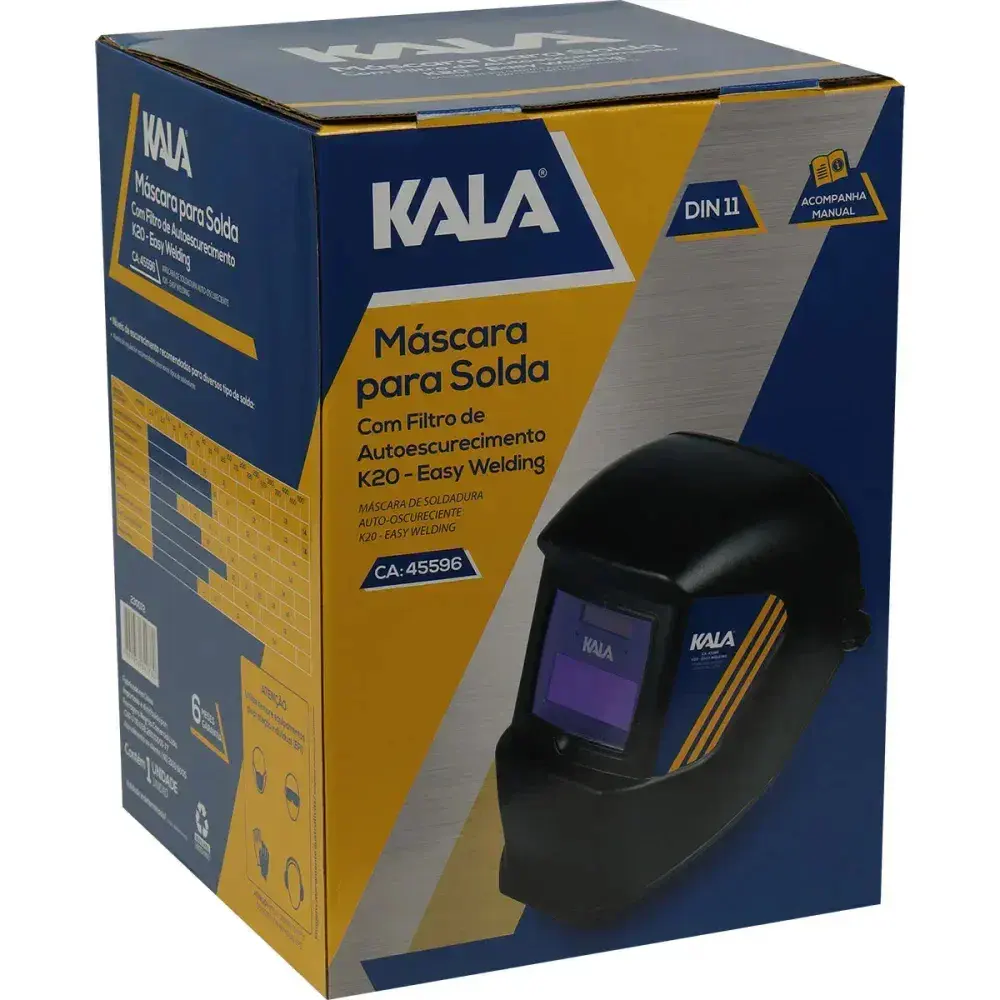 Máscara de solda com auto escurecimento K20 DIN11 Kala — fotografia 8