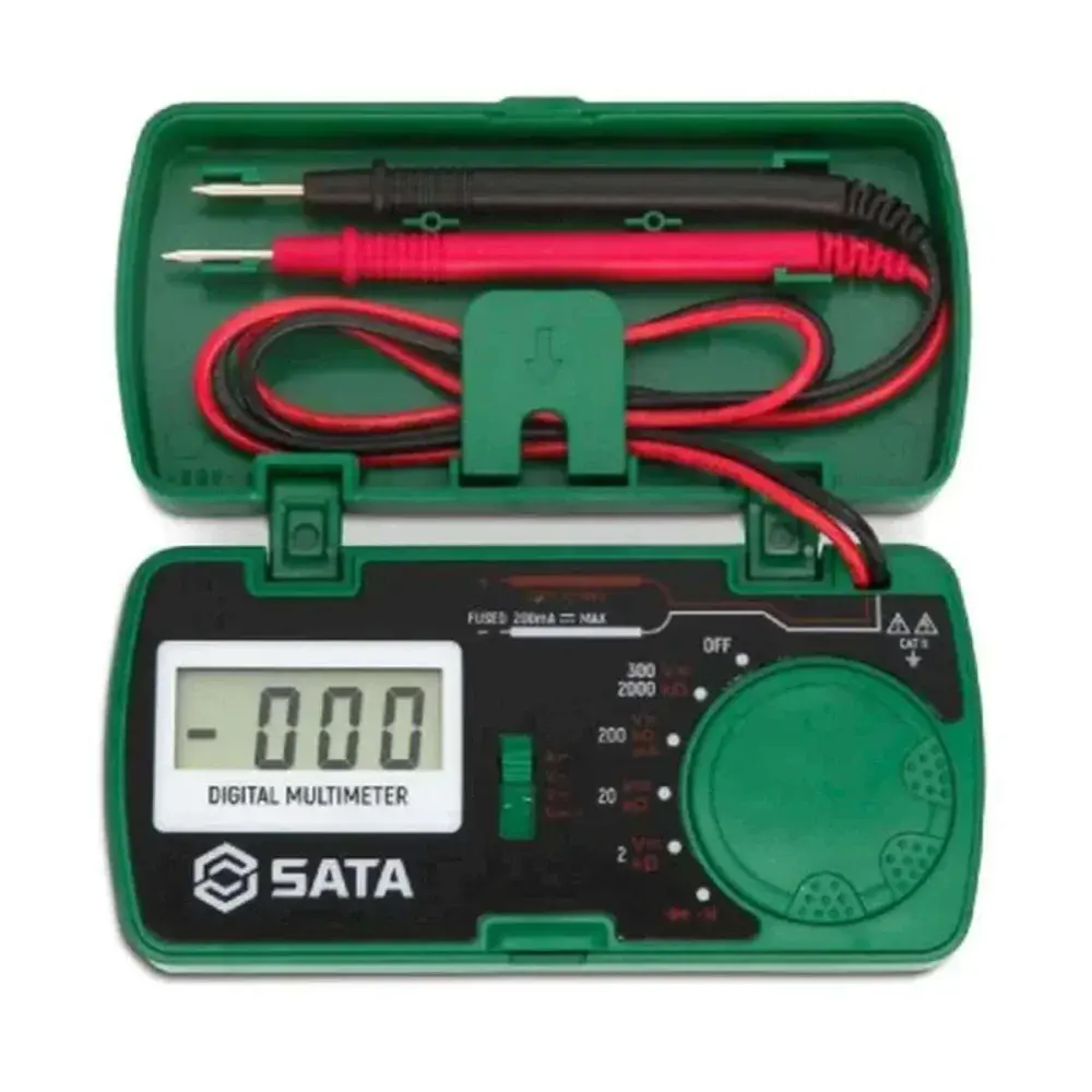 Multímetro digital de bolso cat ii 600V Sata — fotografia 5