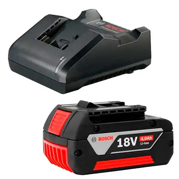Carregador de bateria GAL 18V-20 com bateria 4.0AH Bosch Bivolt — fotografia de referência
