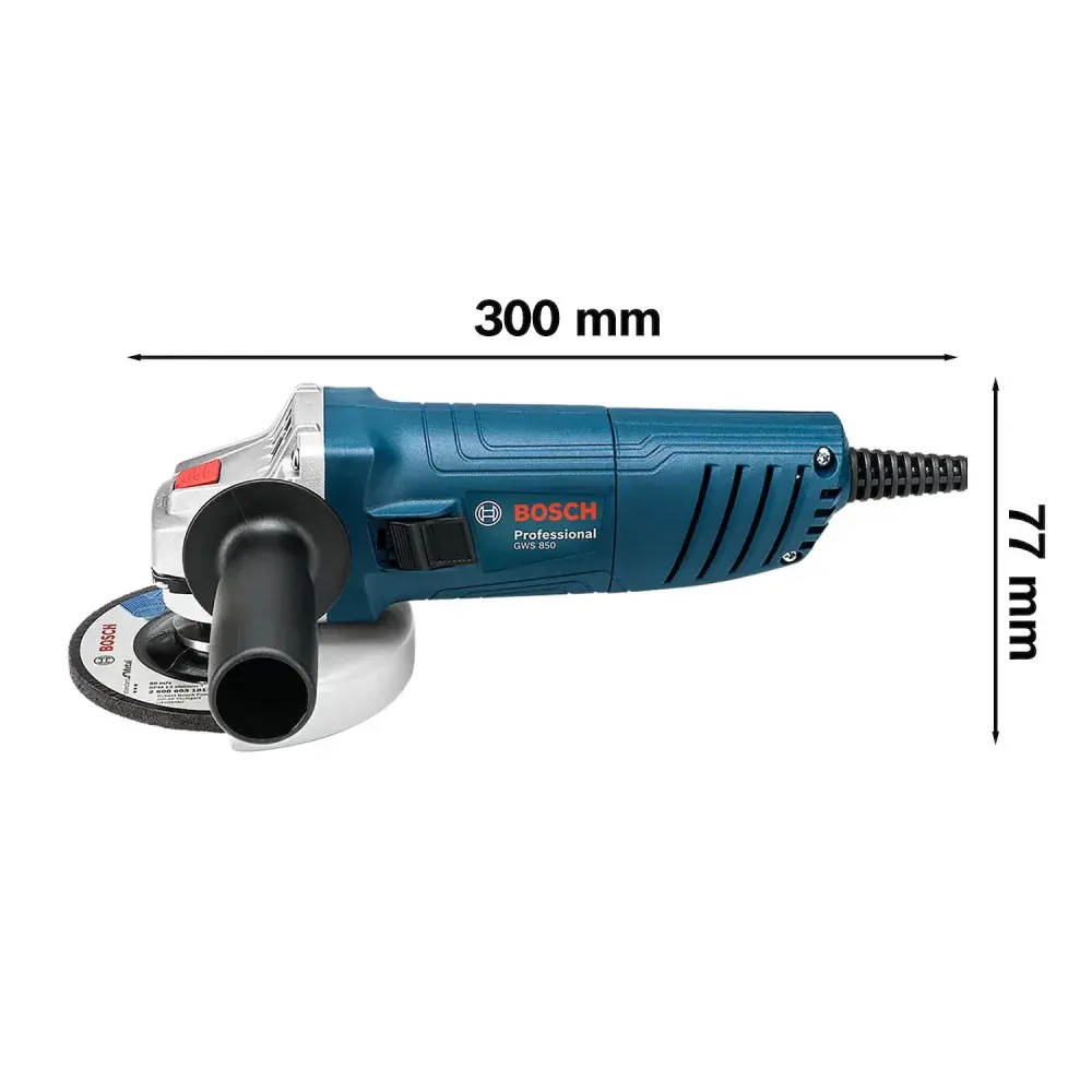 Conjunto martelete perfurador gbh 2-24 d e esmerilhadeira gws 850 Bosch — fotografia 9
