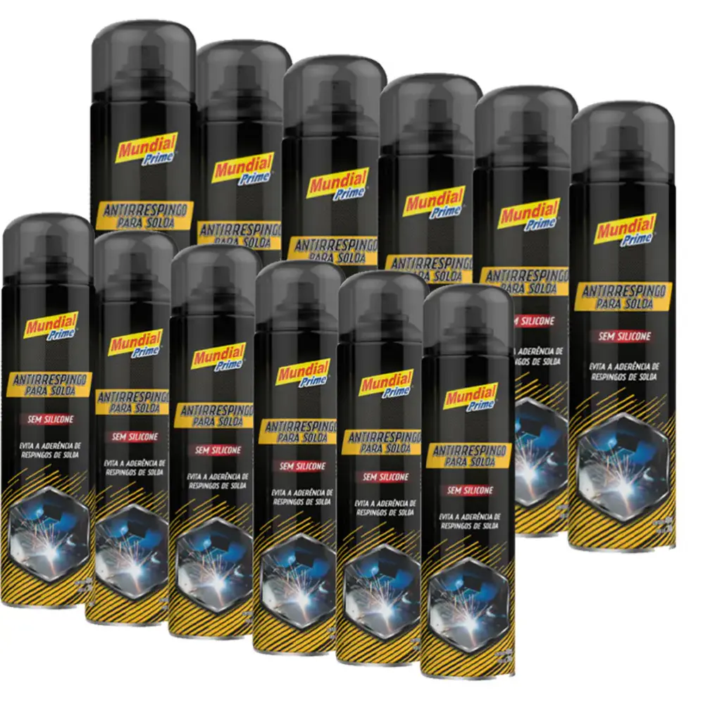 Anti Respingo Spray p/ Solda SEM Silicone 400ml AE03000010 12 unidades Mundial Prime — fotografia de referência