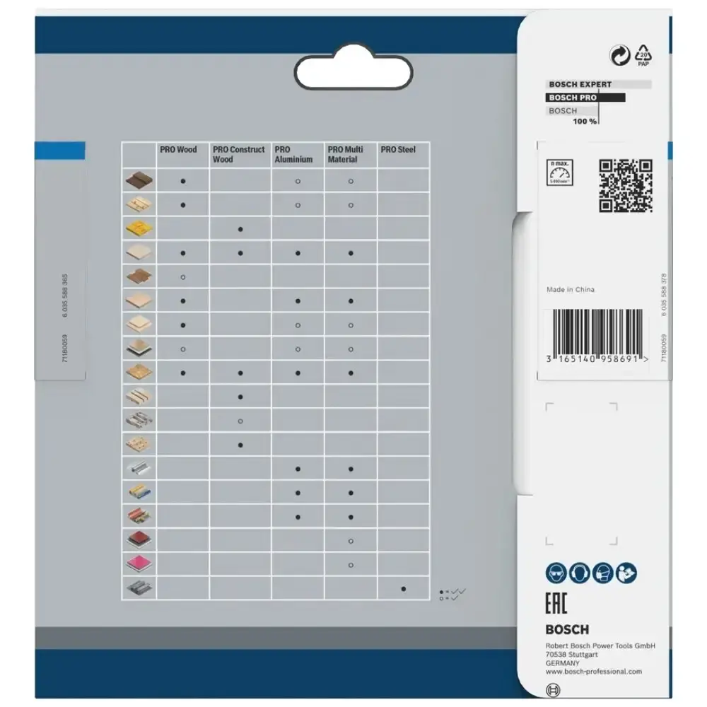 Disco de serra circular PRO steel cordless 140X20MM 30 dentes Bosch — fotografia 4