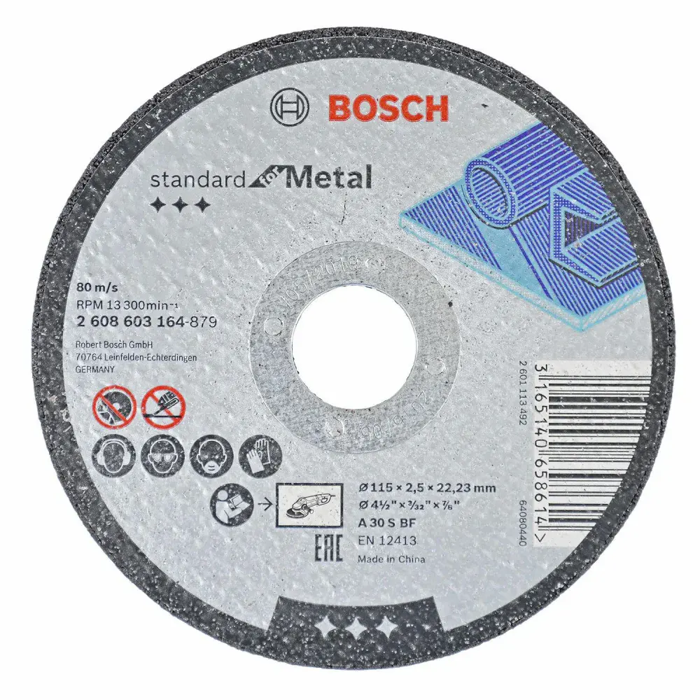 Disco abrasivo de corte e desbaste 4.1/2,5MM grão 30 Bosch