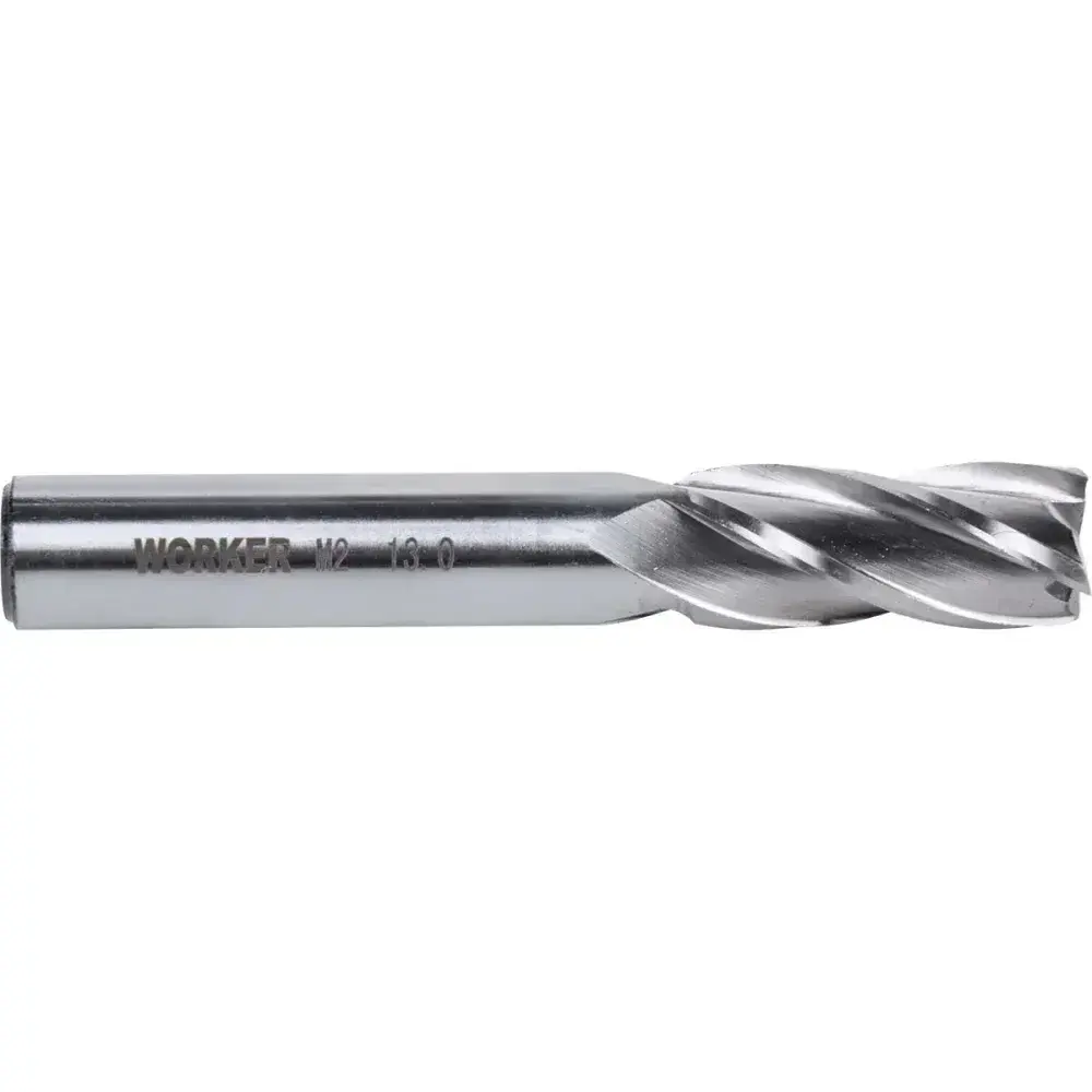 Fresa de topo reto aço rápido 13MM haste 12MM Worker — fotografia 7