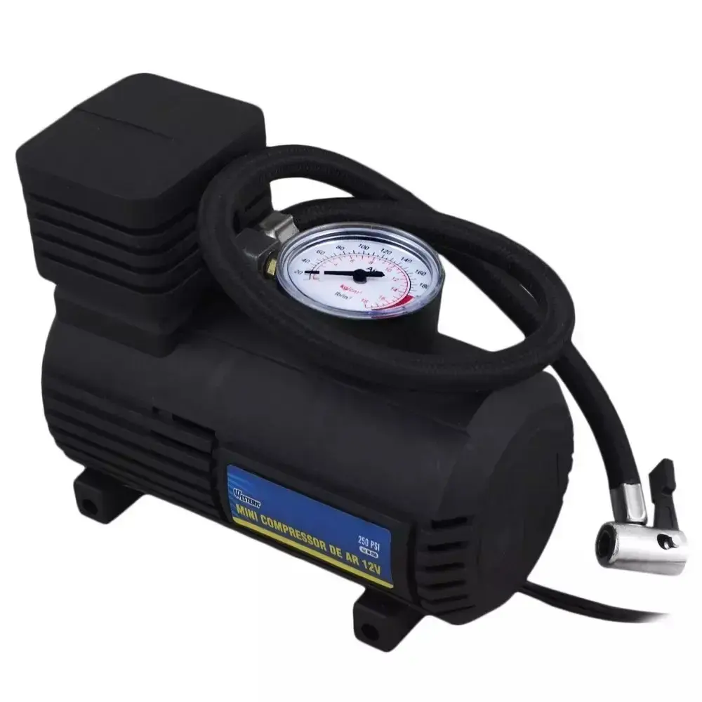 Mini compressor de ar 12V multiuso automotivo 250 PSI W250 Western — fotografia 3