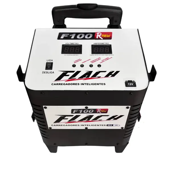 Carregador de baterias F100 rnew - 40 ah - 12V Flach — fotografia de referência