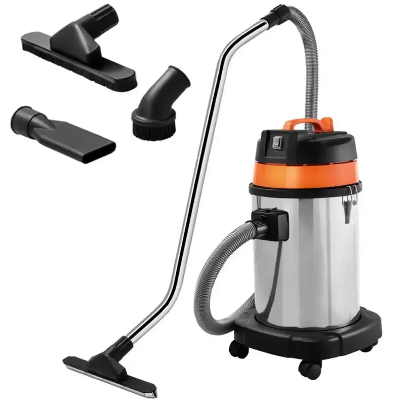 Aspirador de pó e líquido 1400W 30 litros tanque de aço inox Tramontina 110 V — fotografia de referência