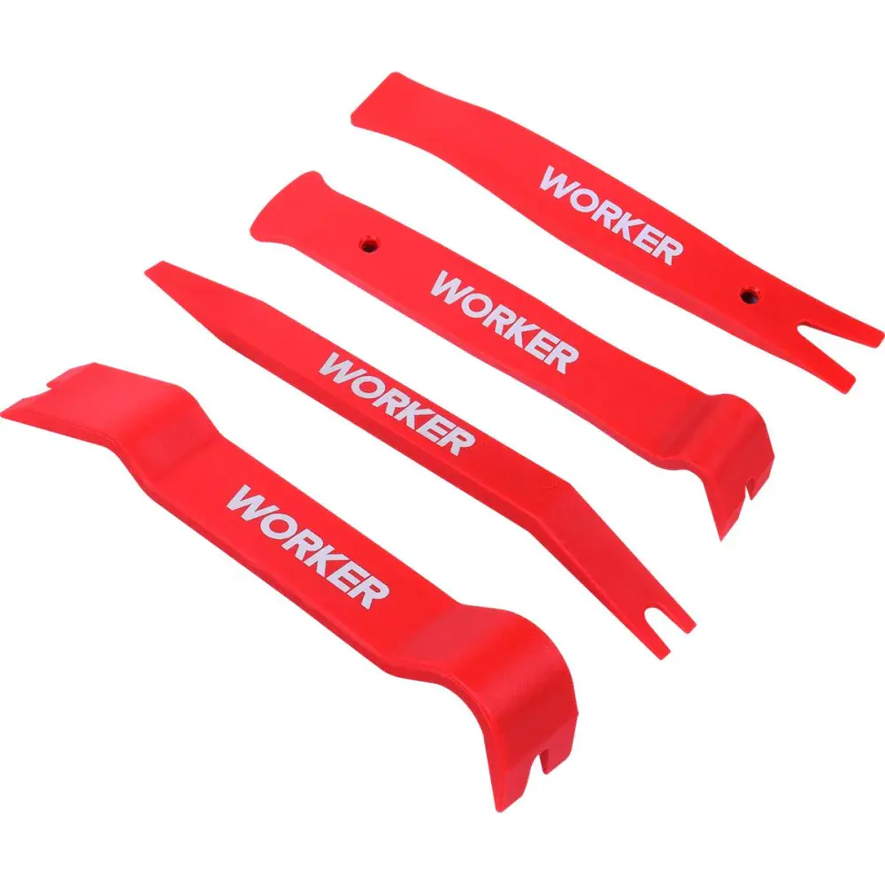 Sacador/espátula nylon para remover forro 4 peç Worker — fotografia de referência