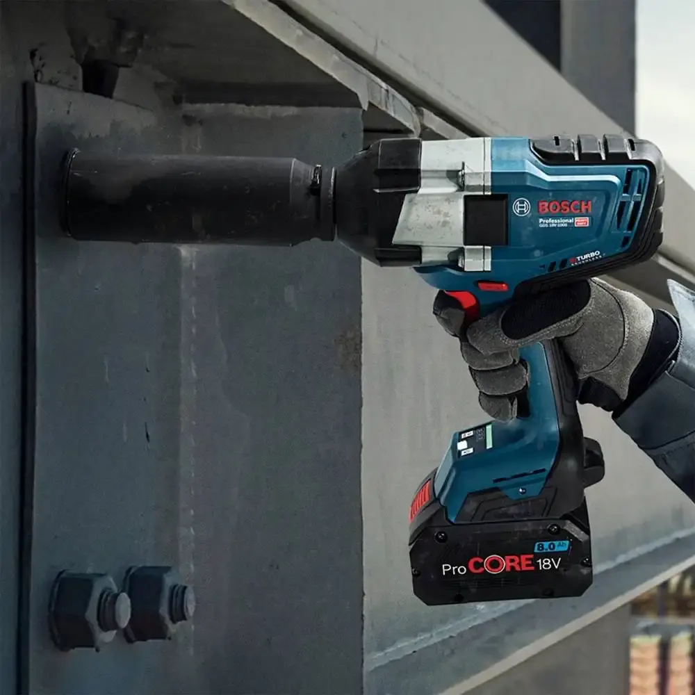 Chave de impacto 18V 1/2 POL 1000 NM brushless com bateria Bosch — fotografia 6