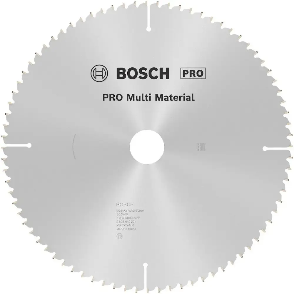 Disco de corte para alumínio 254X3,0MM 80 dentes Bosch — fotografia de referência