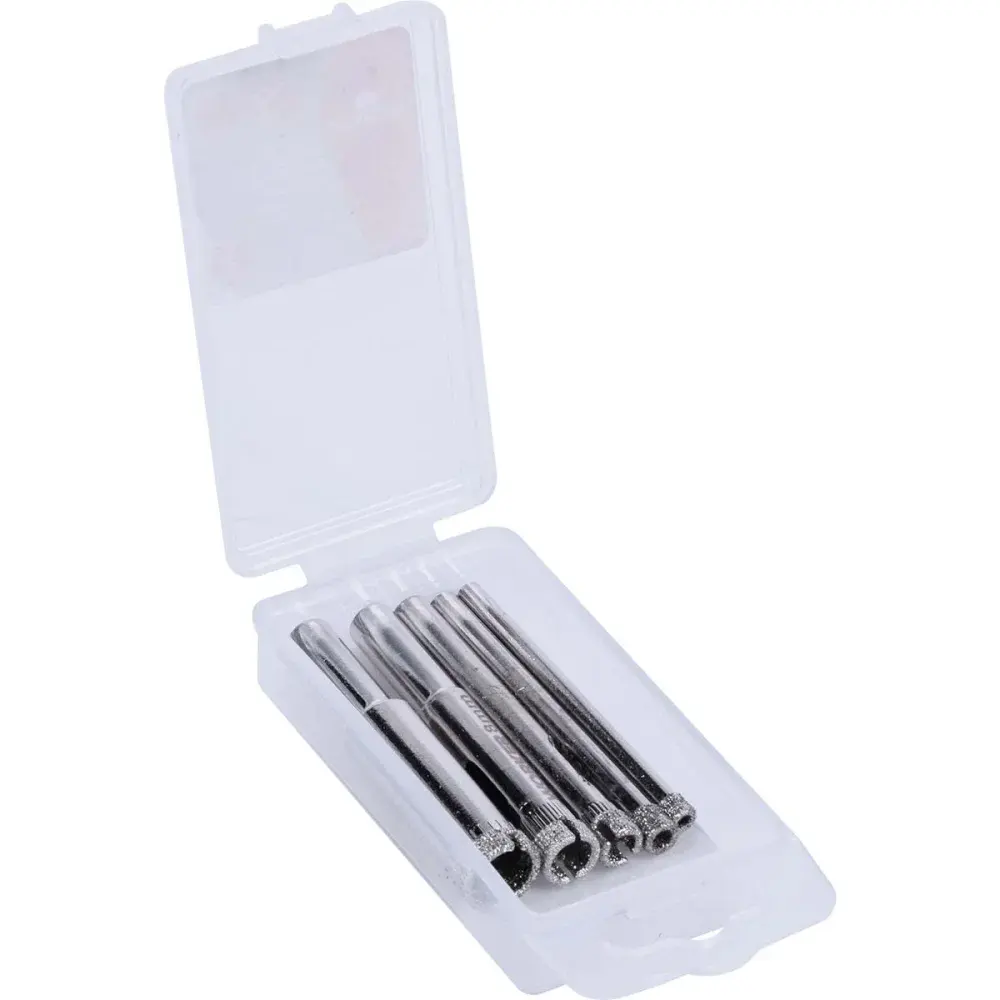 Kit de serras copo diamantada para vidro 5 peç 4MM-10MM Worker — fotografia 4