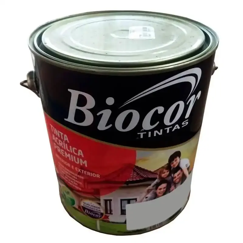 Tinta acrílica premium parede e piso amarelo lata 3.6L biocor — fotografia 2