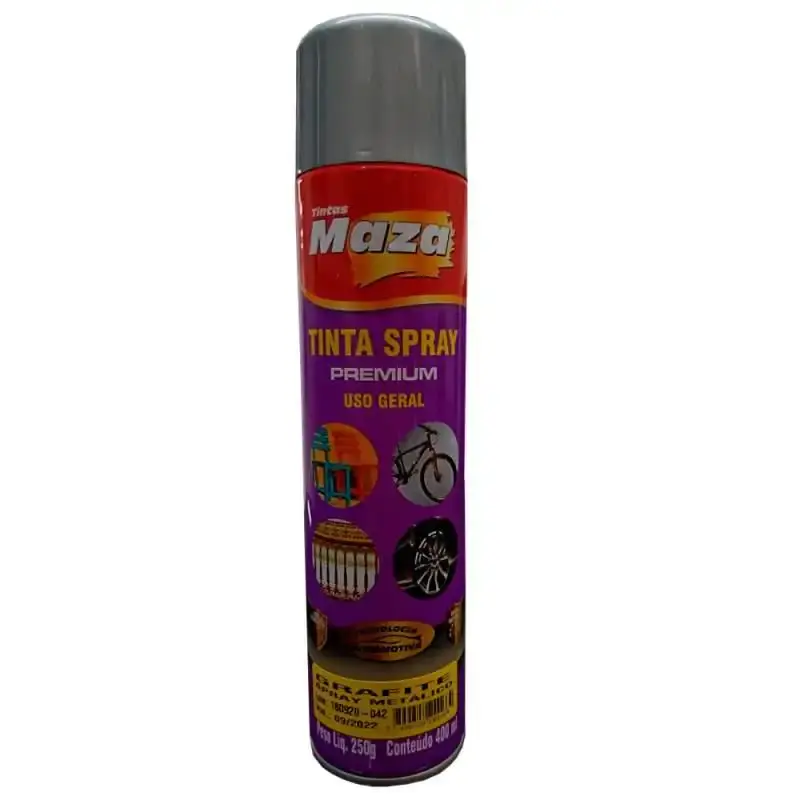 Tinta spray grafite metálico 400 ML 250 GR 23862 maza — fotografia de referência