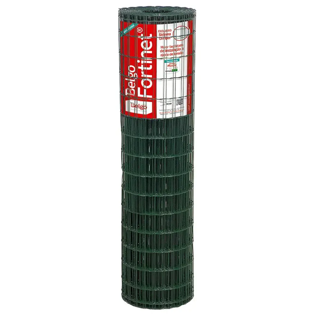 Tela fortinet 25M soldável revestida 5X10MM Belgo — fotografia de referência