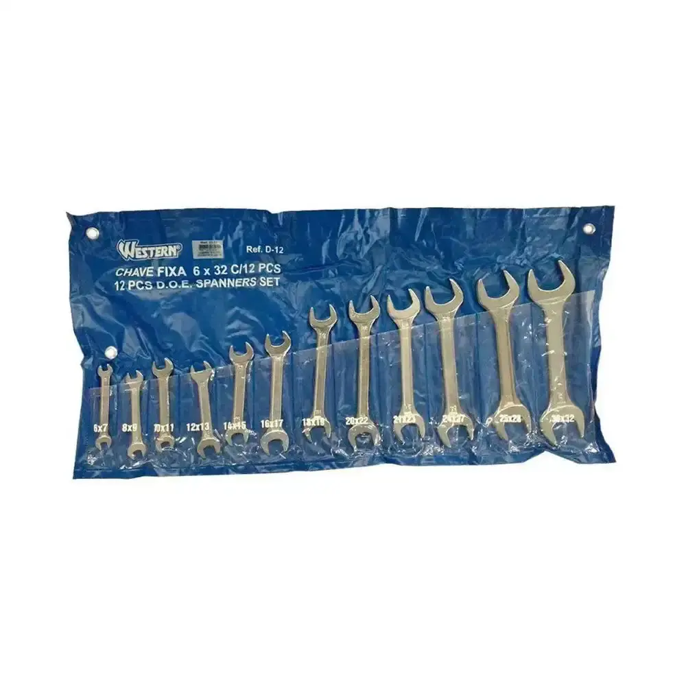 Jogo de chave fixa 0,6 a 3,2CM 12 peças Western