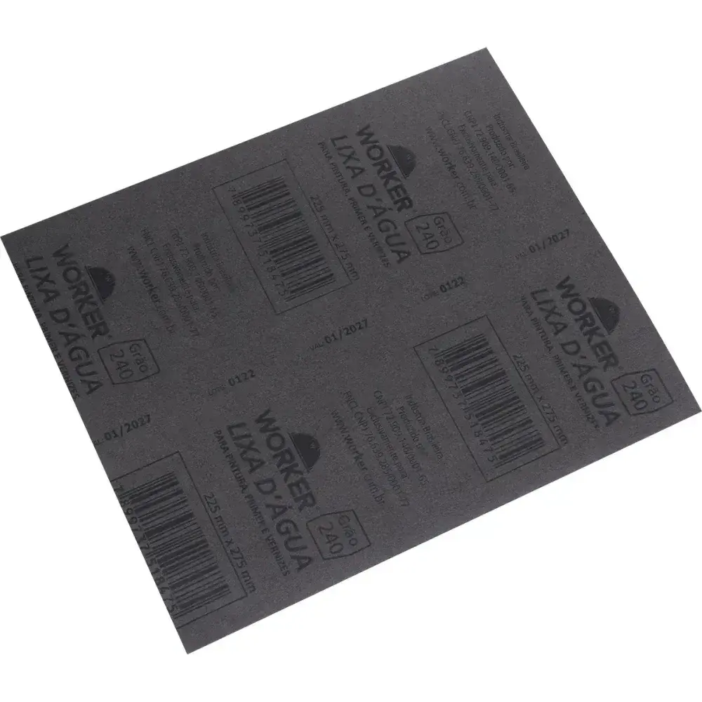 Lixa d água grão 240 225MM x 275MM Worker — fotografia 9
