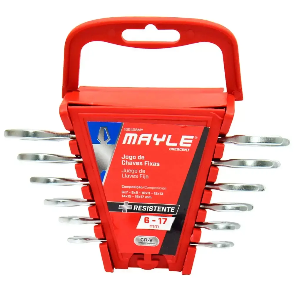 Jogo de chaves fixas de 6 a 17 MM kit com 6 peças 100408MY Mayle — fotografia de referência