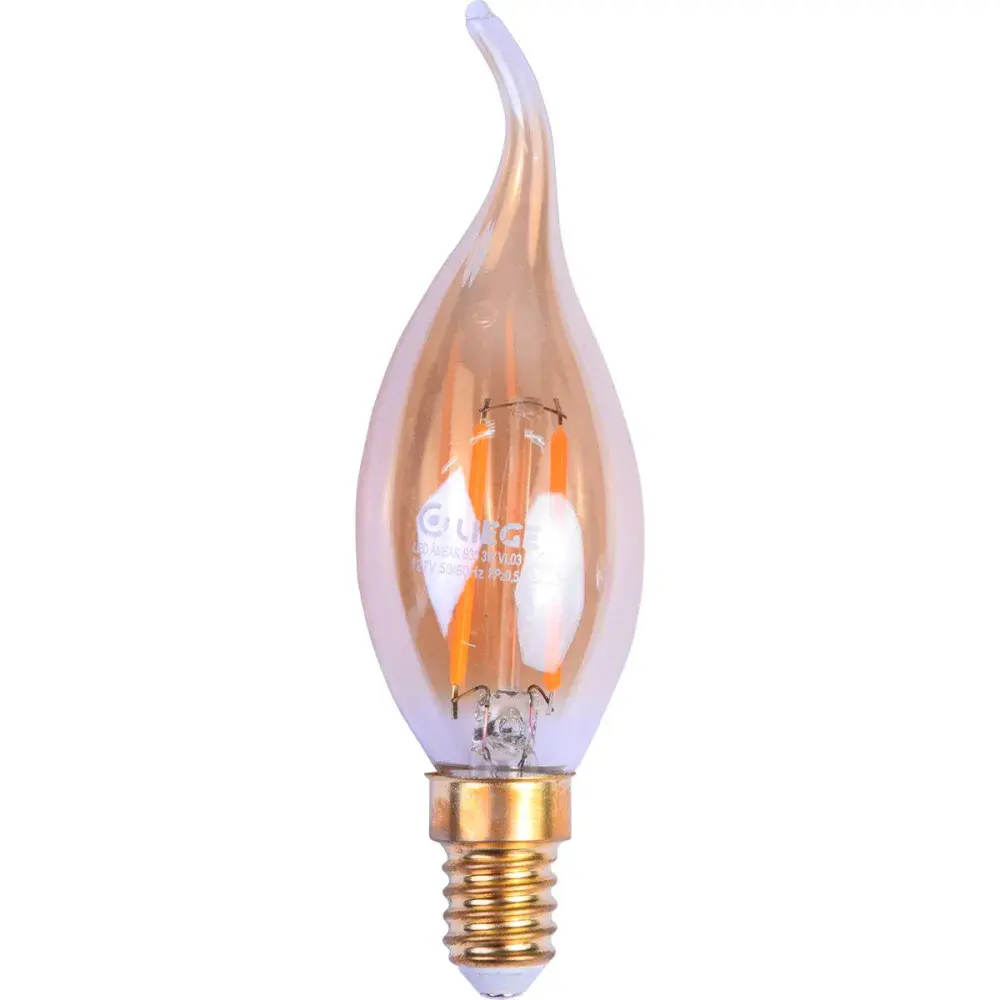 Lâmpada de led vintage torcida B35 E14 3W 220V Liege