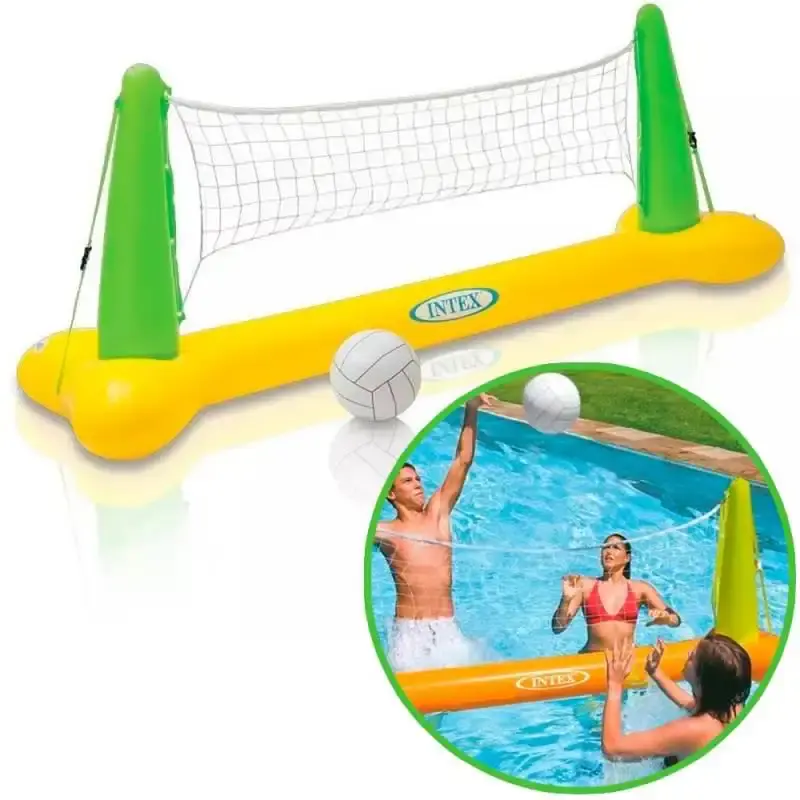 Vôlei inflável para piscina kit com bola e rede Intex