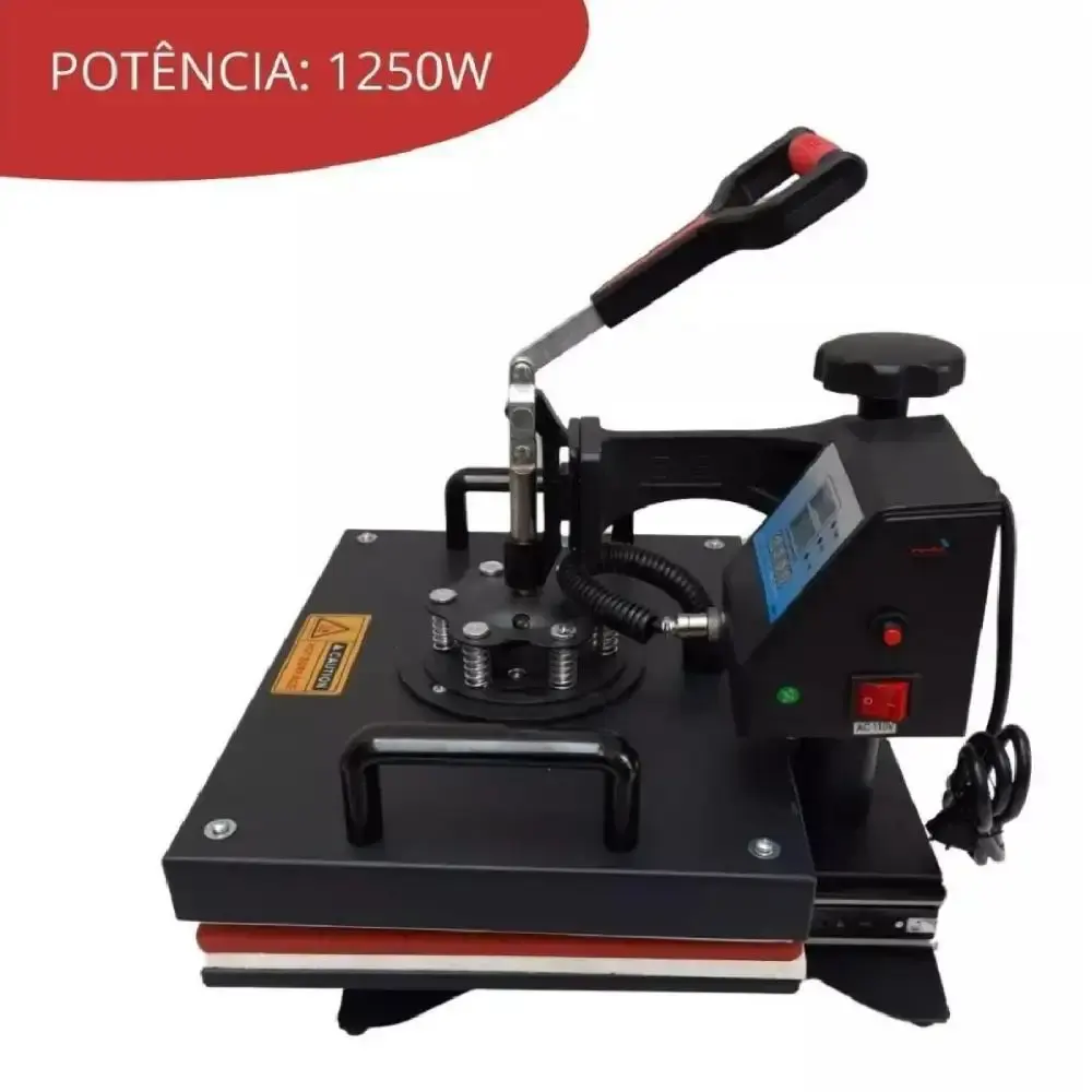 Prensa térmica sublimação 08X1 IWPTS8 220V ImportWay — fotografia 9