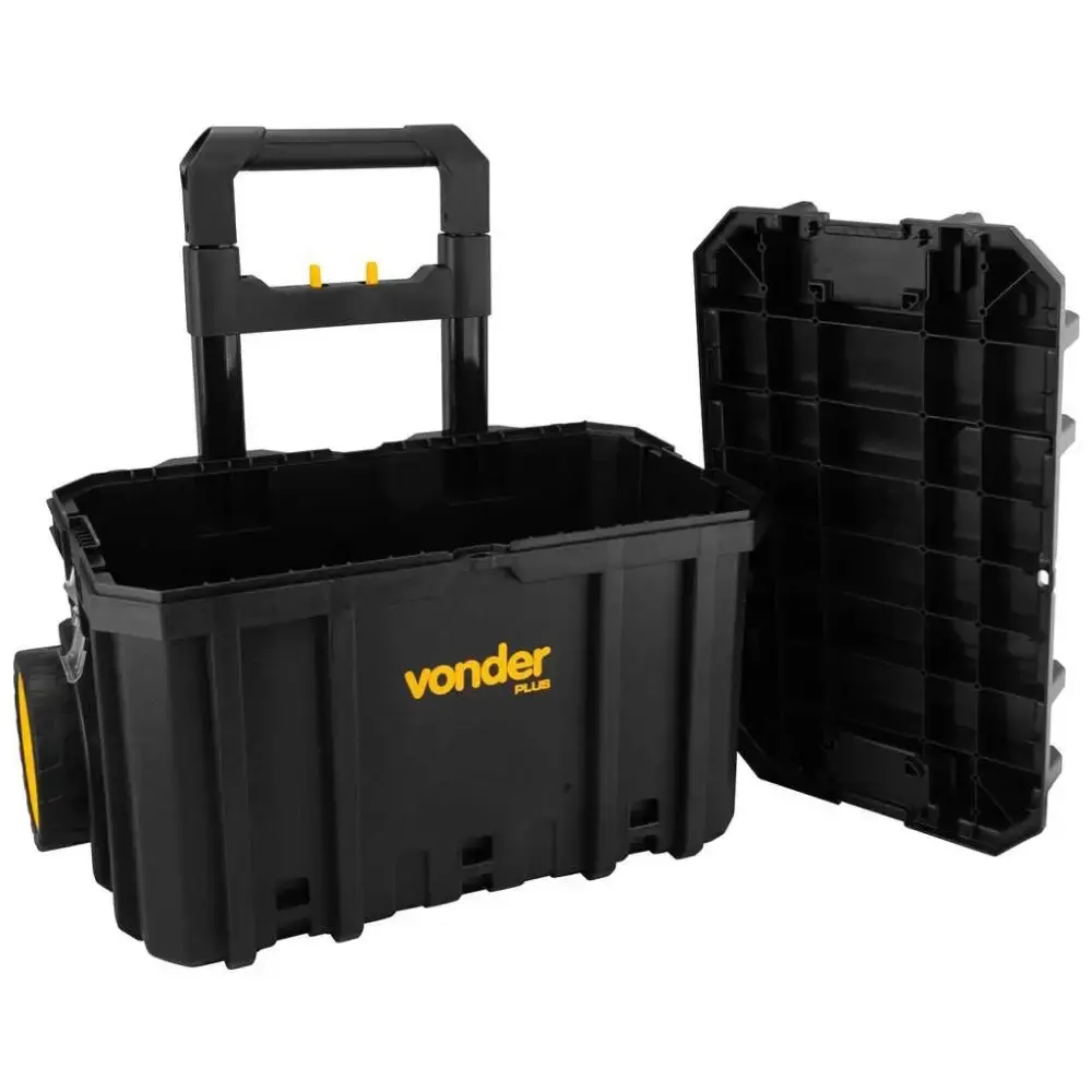Caixa plástica para ferramentas com rodas CRV-700 Vonder — fotografia 6