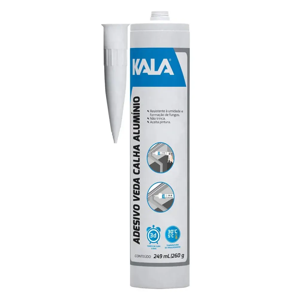 Adesivo veda calha aluminio 249ML/260GR Kala — fotografia de referência