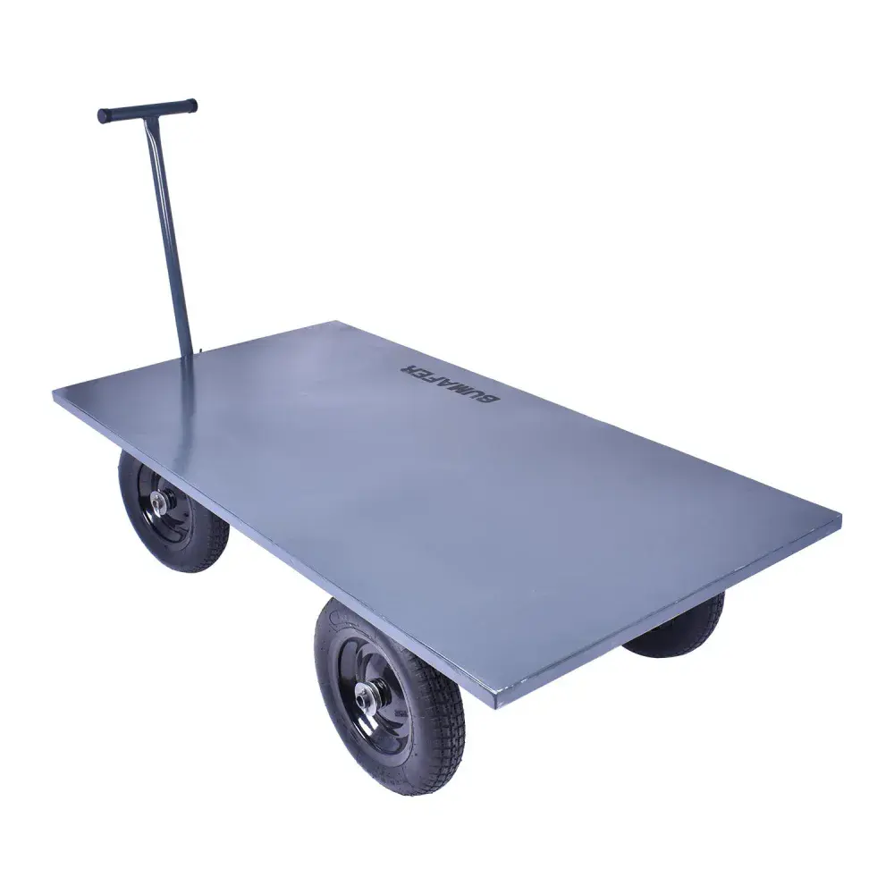Carrinho plataforma 600KG aço metálico Bumafer – modelo básico — fotografia 5