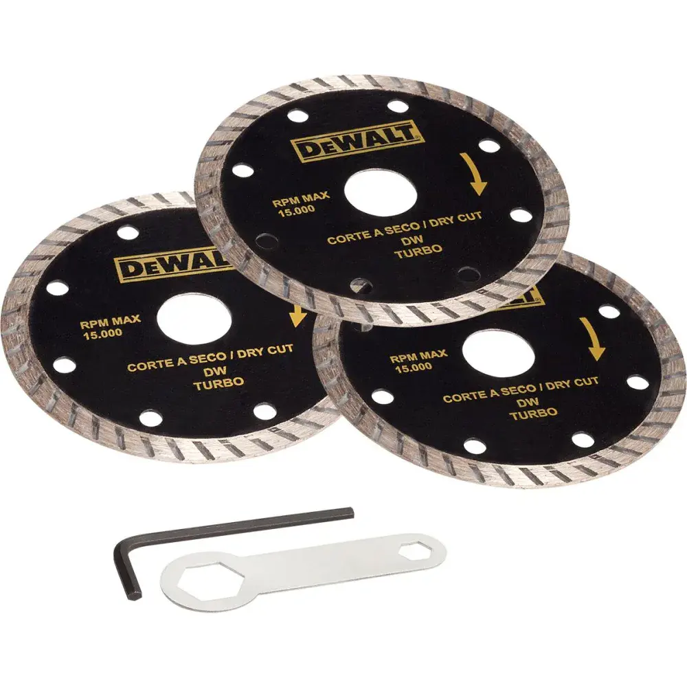 Serra mármore modelo 1400W com 3 discos 127V da Dewalt — fotografia 3