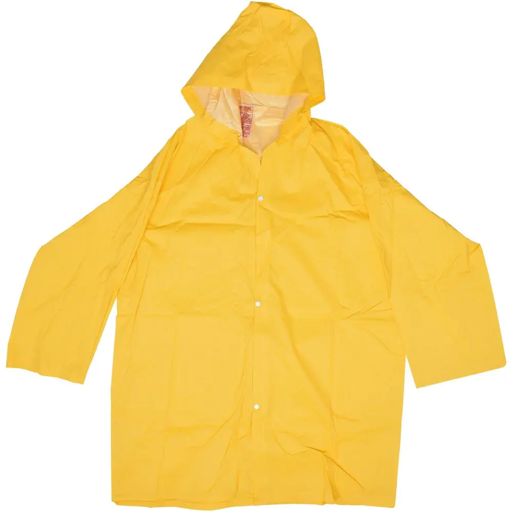 Capa de chuva amarela pvc com forro tamanho g Worker