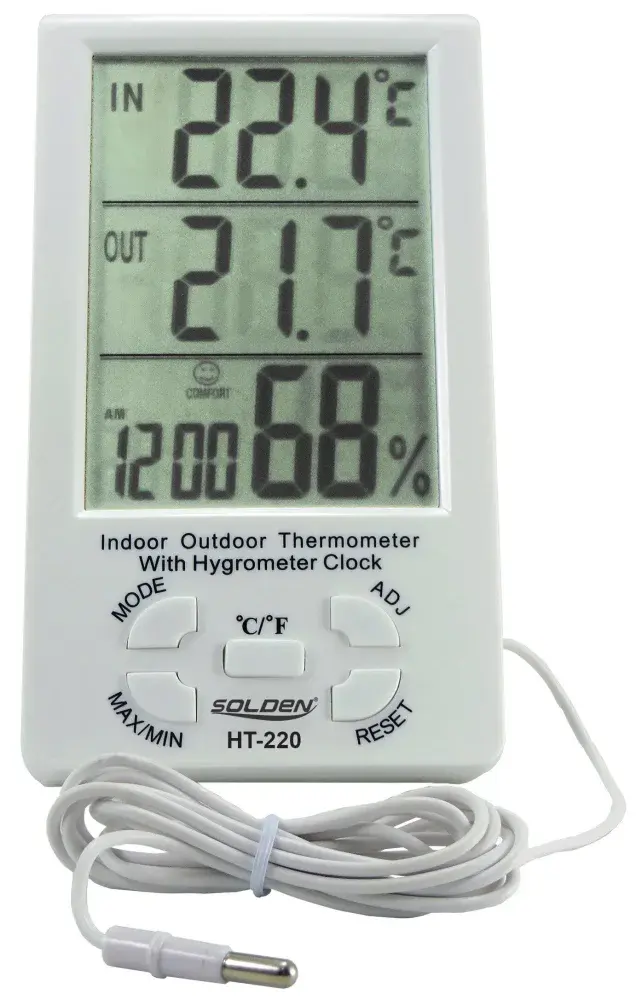 Termohigrômetro digital HT-220 solden Icel — fotografia de referência