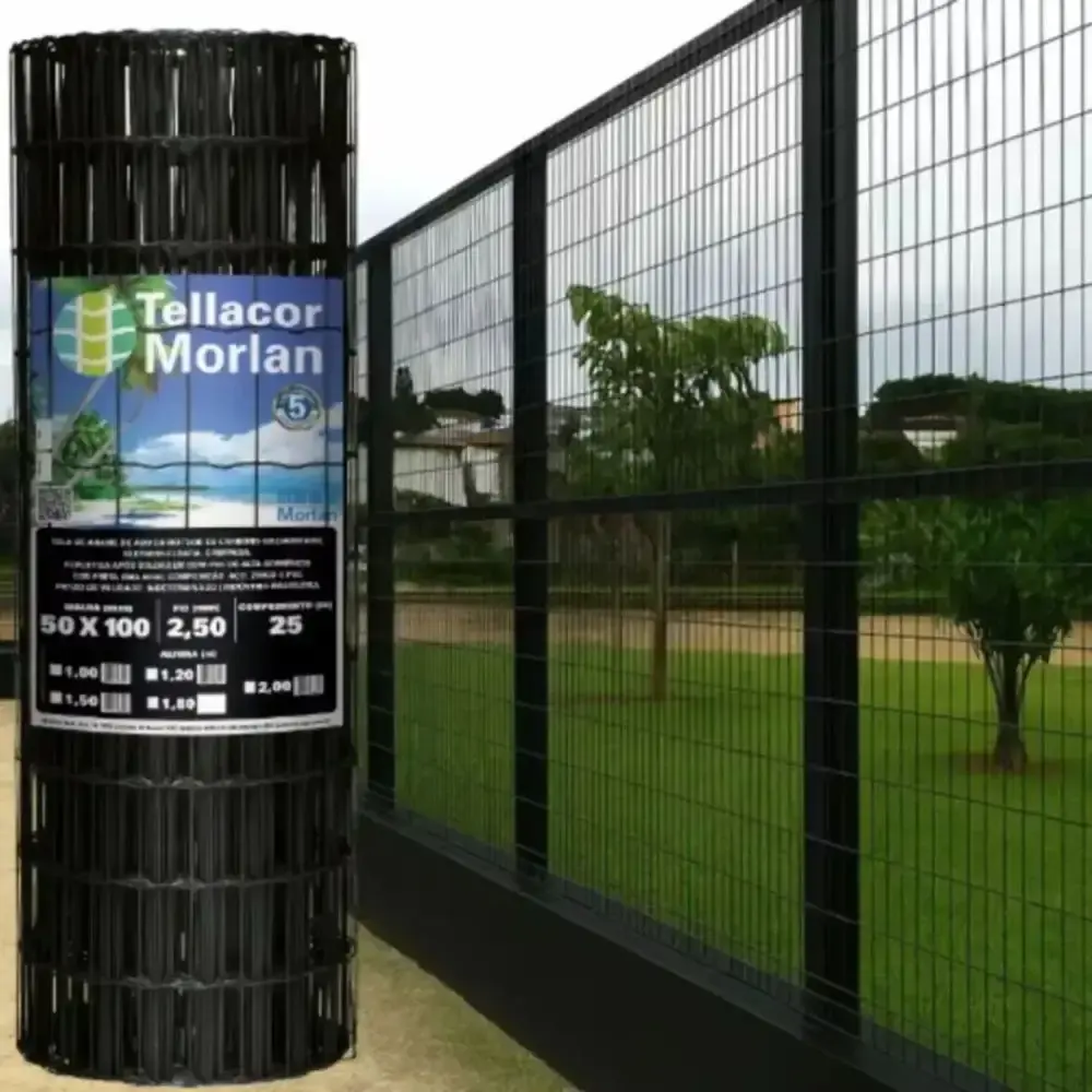 Tela Multiuso Revestida PVC Tellacor 1,5 x 25M Preta MORLAN — fotografia 3