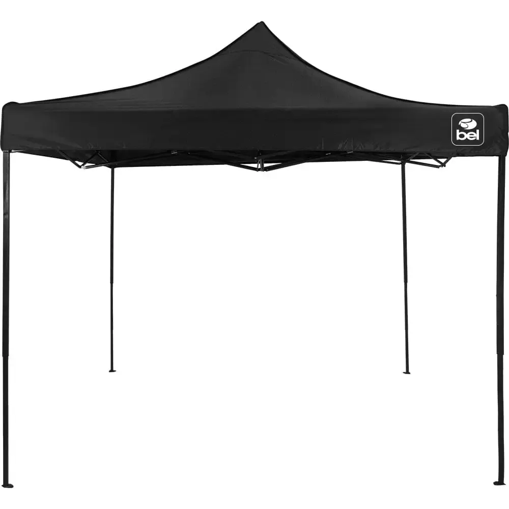 Tenda Gazebo Dobrável 3 x 3 Metros Oxford BEL Preto-Preto Belfix — fotografia de referência