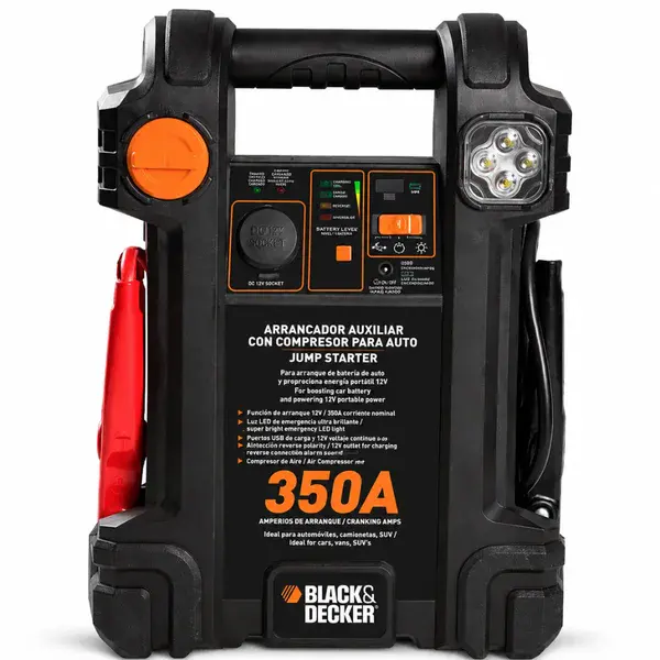 Auxiliar de partida com compressor 12V - 350A JS350CC - black-decker — fotografia de referência