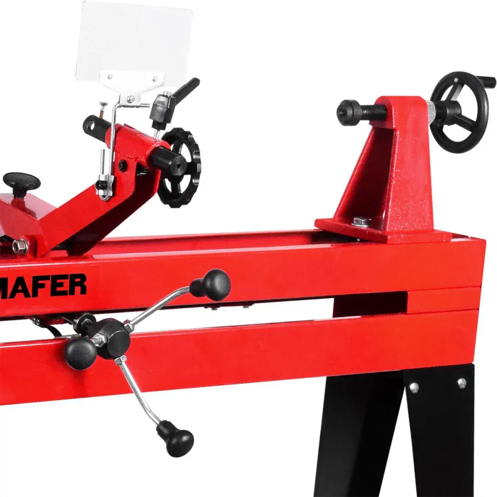 Torno para madeira copiador 1000MM 550W bivolt Bumafer — fotografia 4
