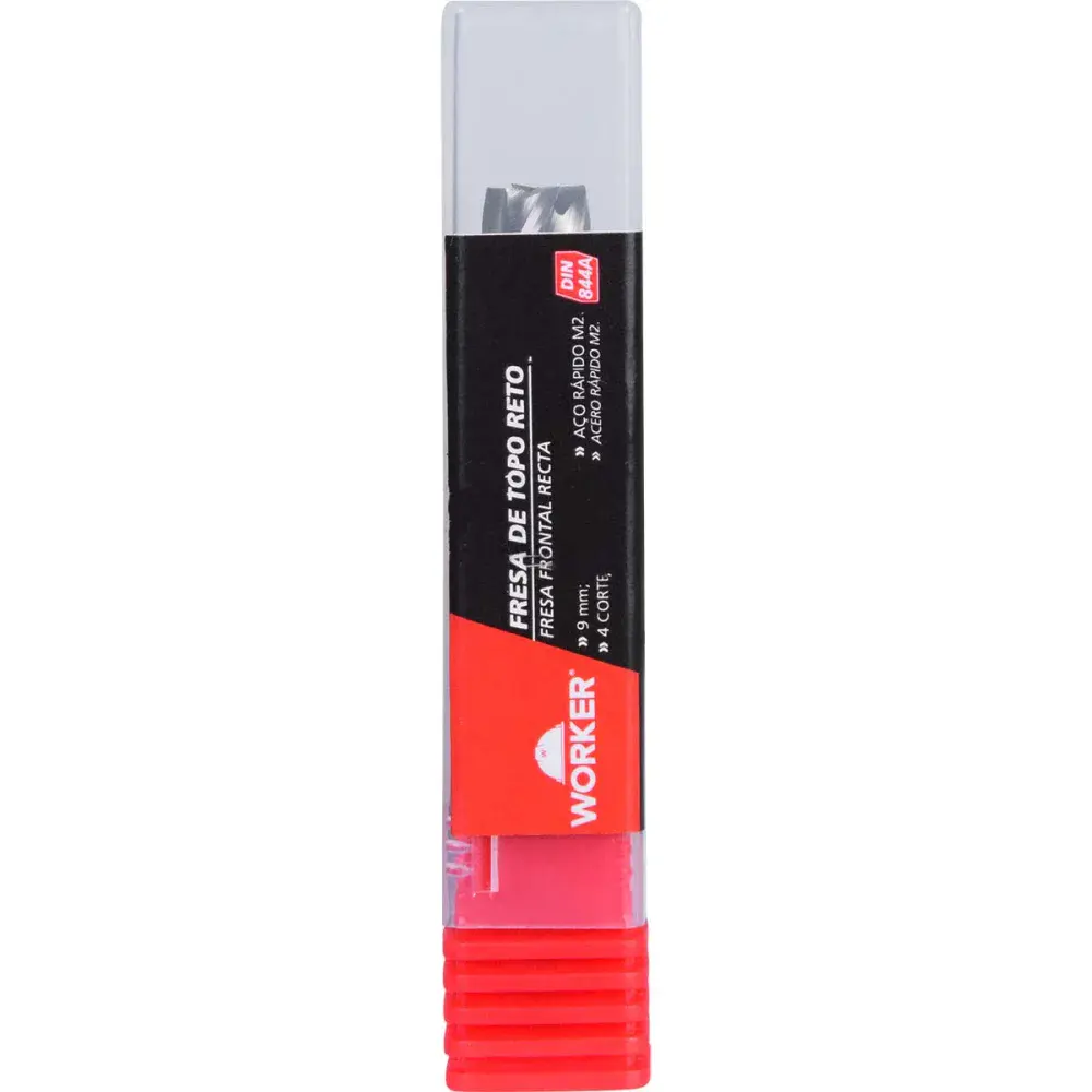 Fresa de topo reto aço rápido 9MM haste 10MM Worker — fotografia 6