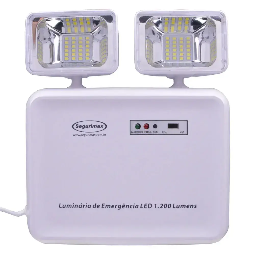 Luminária de emergência led 1200 luméns Segurimax - bivolt — fotografia 7