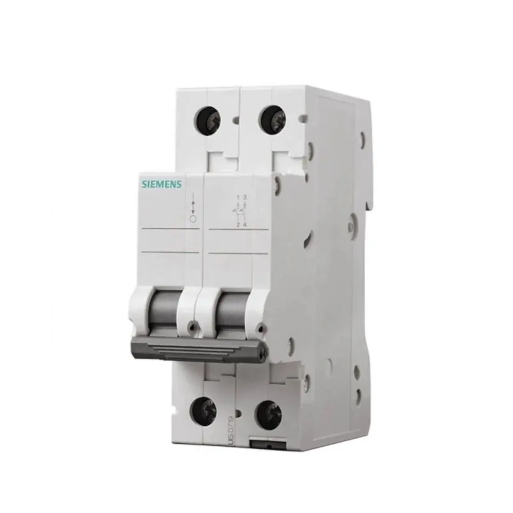 Disjuntor bipolar din curva c 32A Siemens — fotografia de referência