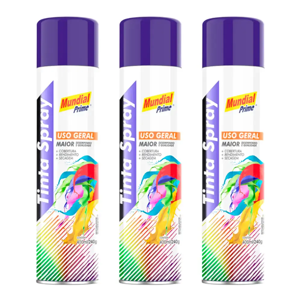 Tinta spray 400ML azul escuro 03 uni mundial prime — fotografia de referência