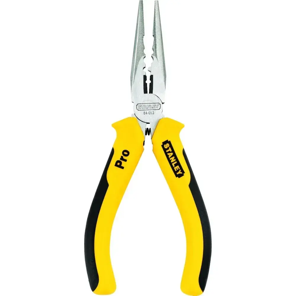 Alicate bico meia cana longo com corte pro 6 84-053 Stanley — fotografia 4