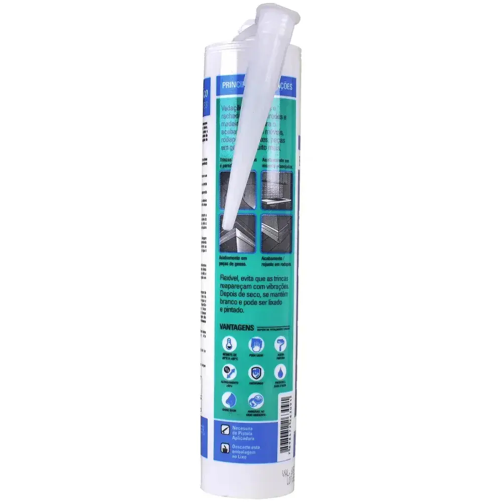 Sela trincas adesivo acrílico branco 425G Tekbond — fotografia 6
