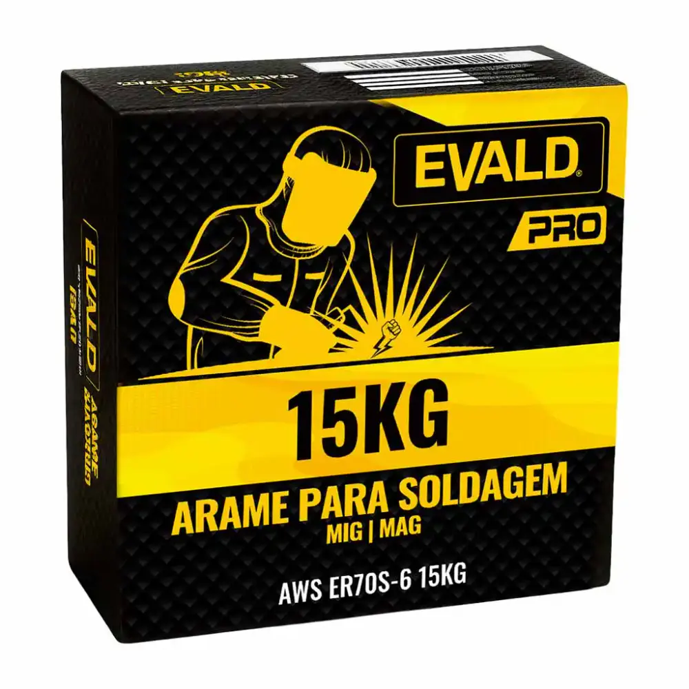 Arame para solda mig 1,2 MM rolo plástico 15 KG ER70S-6 Evald PRO — fotografia 6