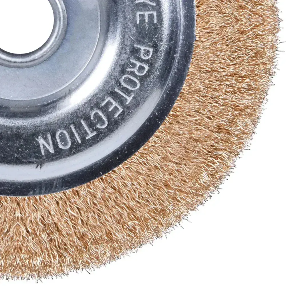 Escova circular em aço latonado 6 152,4MM 6.000RPM Worker — fotografia 7