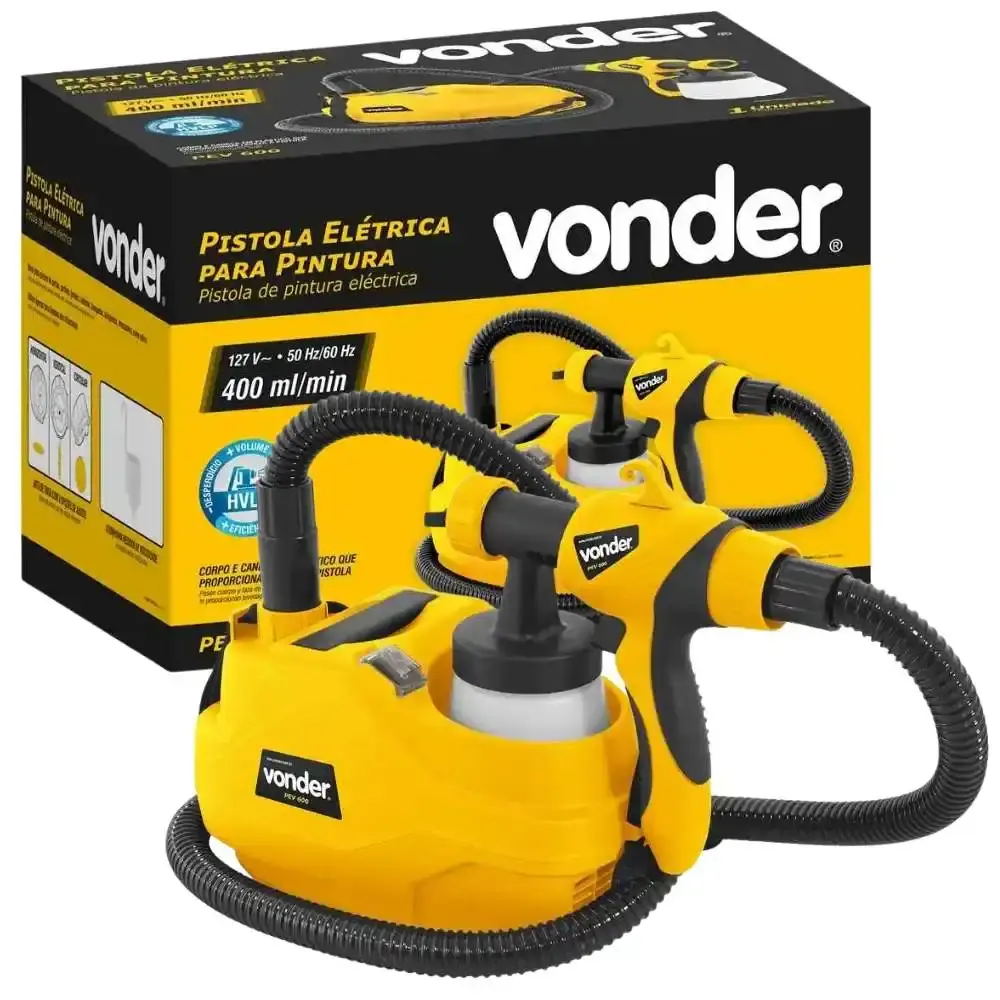Pistola elétrica para pintura PEV-600 Vonder 220 V — fotografia 4