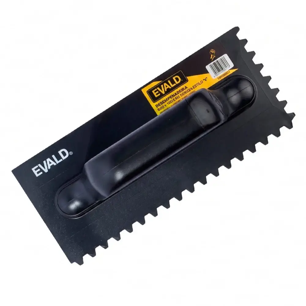 Desempenadeira Plástica em UBS 230 x 100 MM Bordas Entalhadas Estilo V EVALD — fotografia de referência