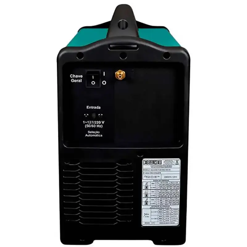 Máquina de solda multiprocesso 200A eletrodo, TIG e mig/mag vulcano flex mig 200I DC bivolt Balmer — fotografia 4