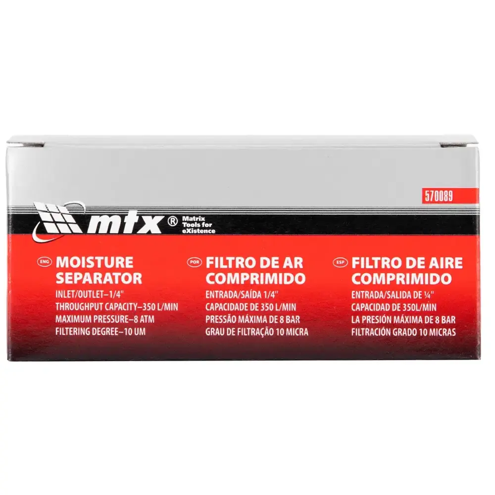Mini filtro de ar 1/4 POL para compressor 570089 MTX 3M — fotografia 7