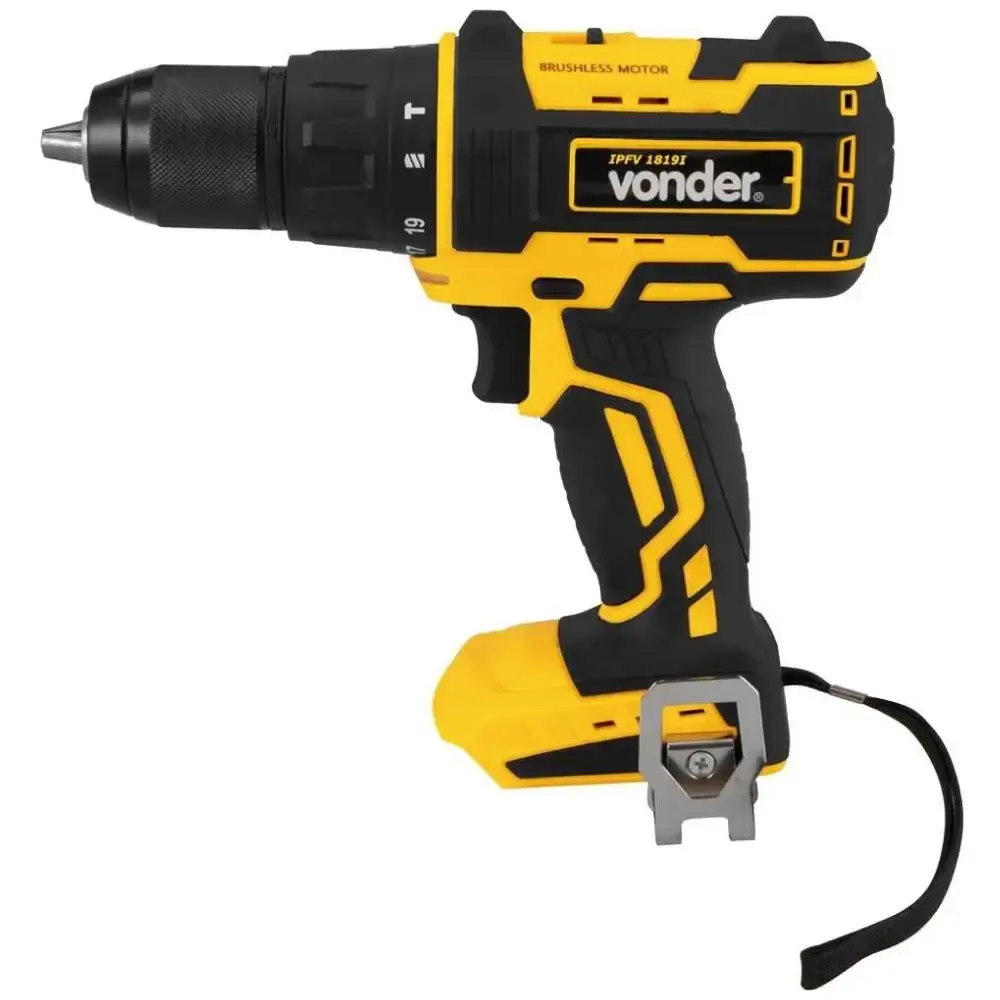 Parafusadeira/furadeira de impacto bateria intercambiável 18 v sem bateria carregador ipfv 1819I Vonder — fotografia 6