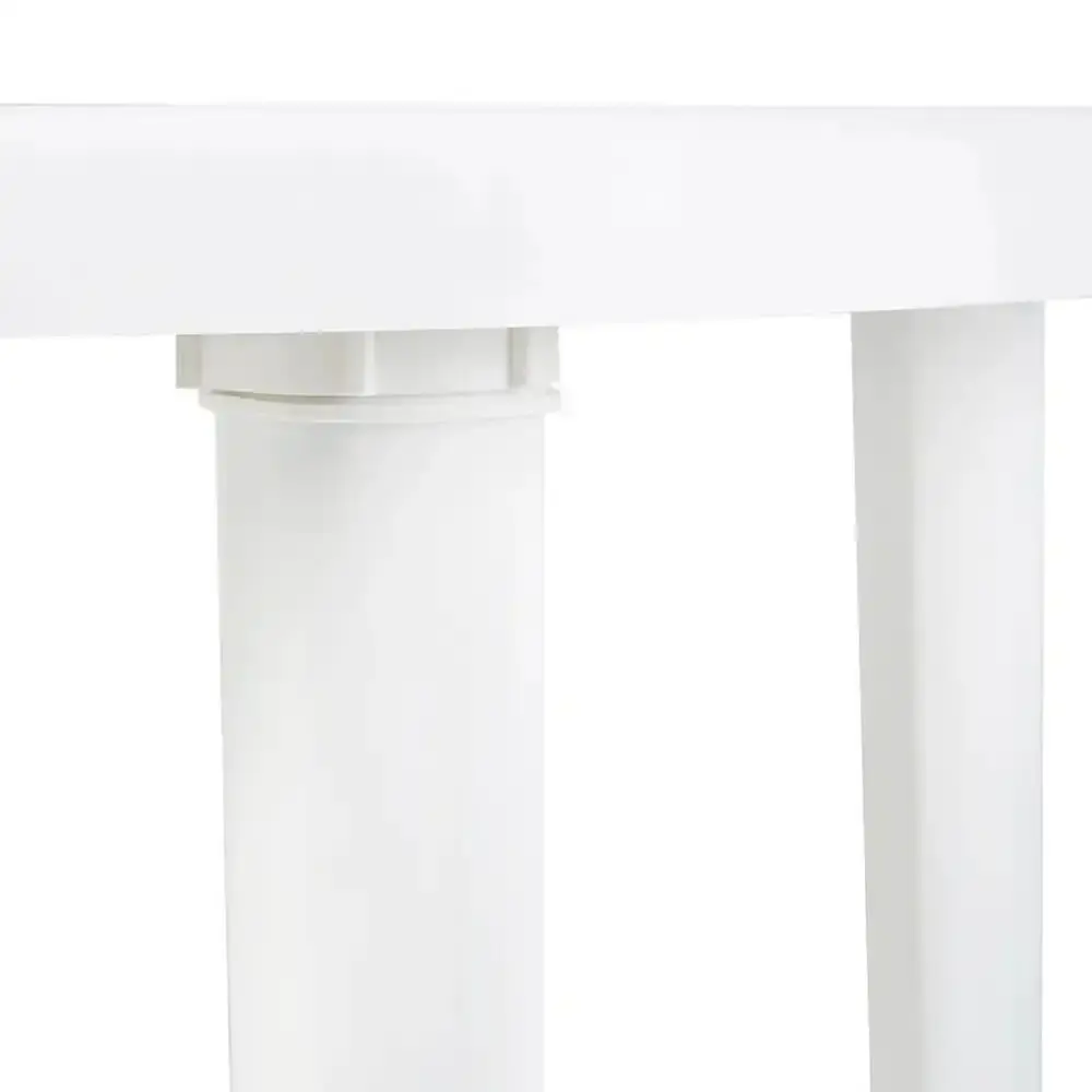 Mesa Plástica Redonda 71 x 91cm Desmontável Branca MOR — fotografia 4