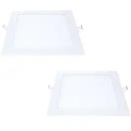 Kit 2 paineis led plafon embutir 18W 4000K neutro 22X22CM Avant — fotografia 2